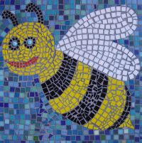 School mosaic commission by Sue Kershaw, mosaic artist