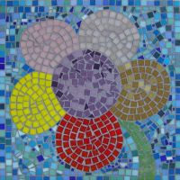 School mosaic commission by Sue Kershaw, mosaic artist