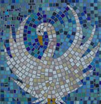 School mosaic commission by Sue Kershaw, mosaic artist