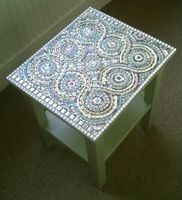 Guilloche Mosaic Table mosaic table by Sue Kershaw, mosaic artist