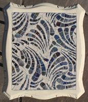 mosaic table by Sue Kershaw, mosaic artist