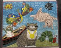 School mosaic commission by Sue Kershaw, mosaic artist