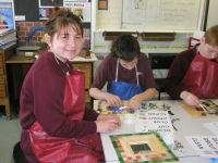 School mosaic commission by Sue Kershaw, mosaic artist