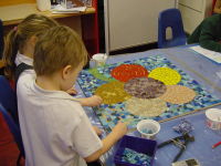 Flower School mosaic commission by Sue Kershaw, mosaic artist