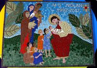 St Mary's RC Primary School mosaic, Clayton le Moors, Lancashire by Sue Kershaw