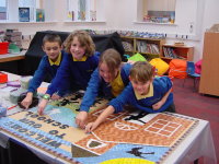 School mosaic commission by Sue Kershaw, mosaic artist