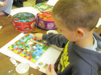 School mosaic commission by Sue Kershaw, mosaic artist