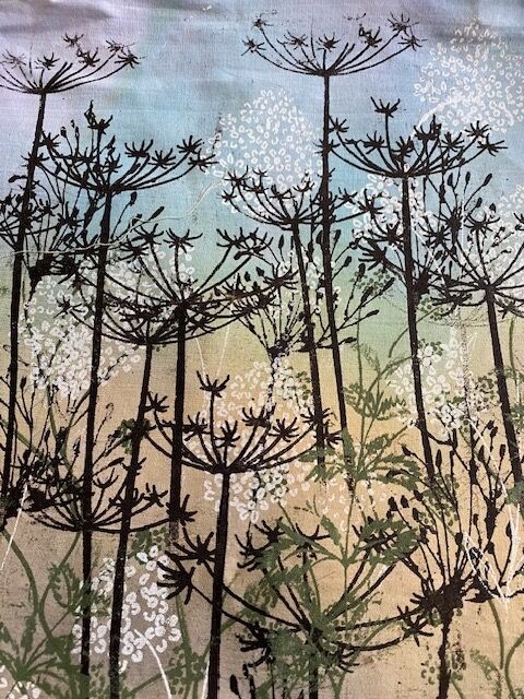 May 2026 - Member's work from free machine embroidery workshop with Alison Hulme