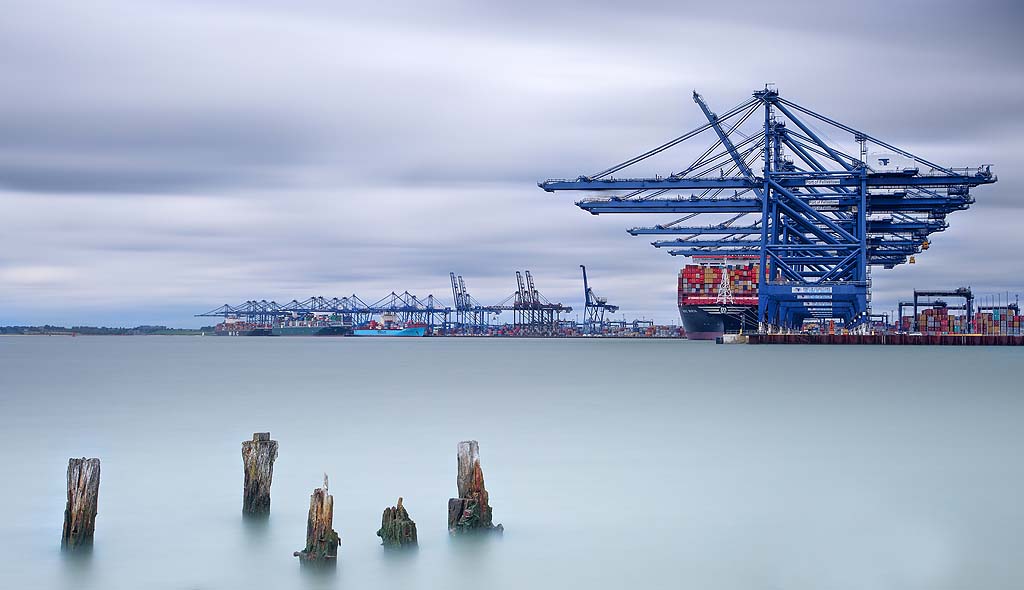 Felixstowe Container Port Long Exposure