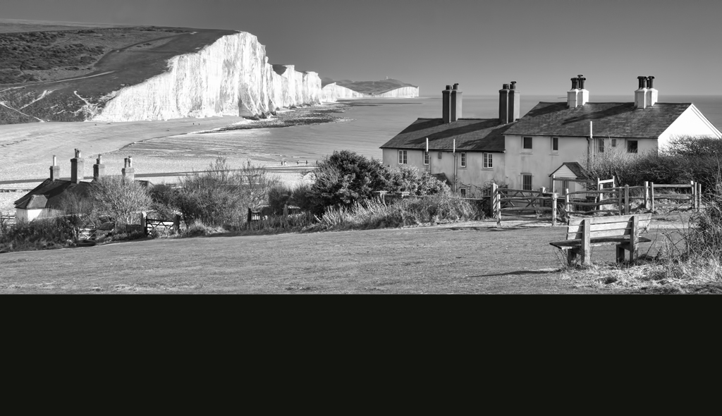 Seven Sisters and Coastguard Cottages Mono