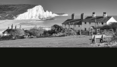 Seven Sisters and Coastguard Cottages Mono