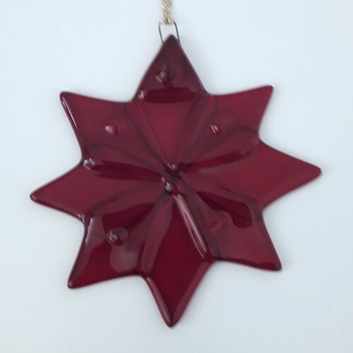Fused glass star