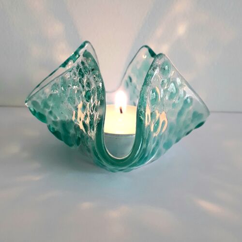 Aqua Tealight Holder