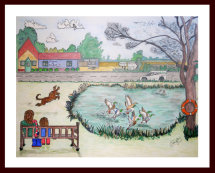 "Watching the ducks"