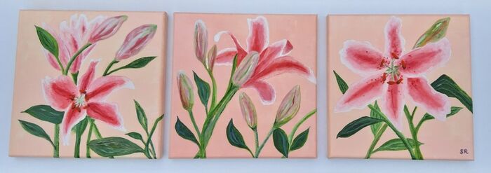 Stargazers triptych
