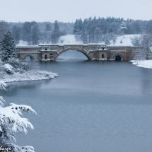 Blenheim Bridge snowscape