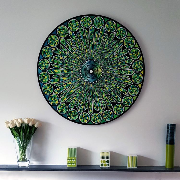 Green Rose Window - Private Collection
