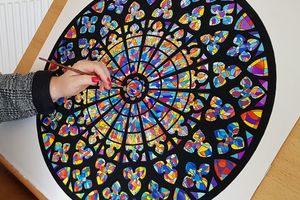 St Malo Cathedral Rose Window