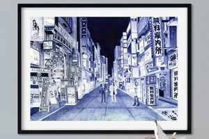 "Late Night Shopping" Giclee Print