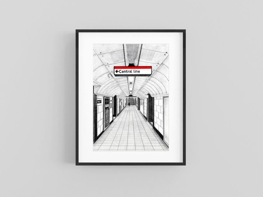 "Central Line" Giclee Print