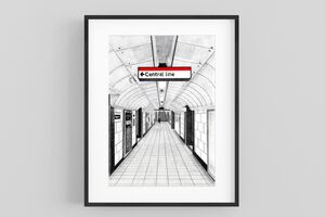 Central Line Open Edition Print