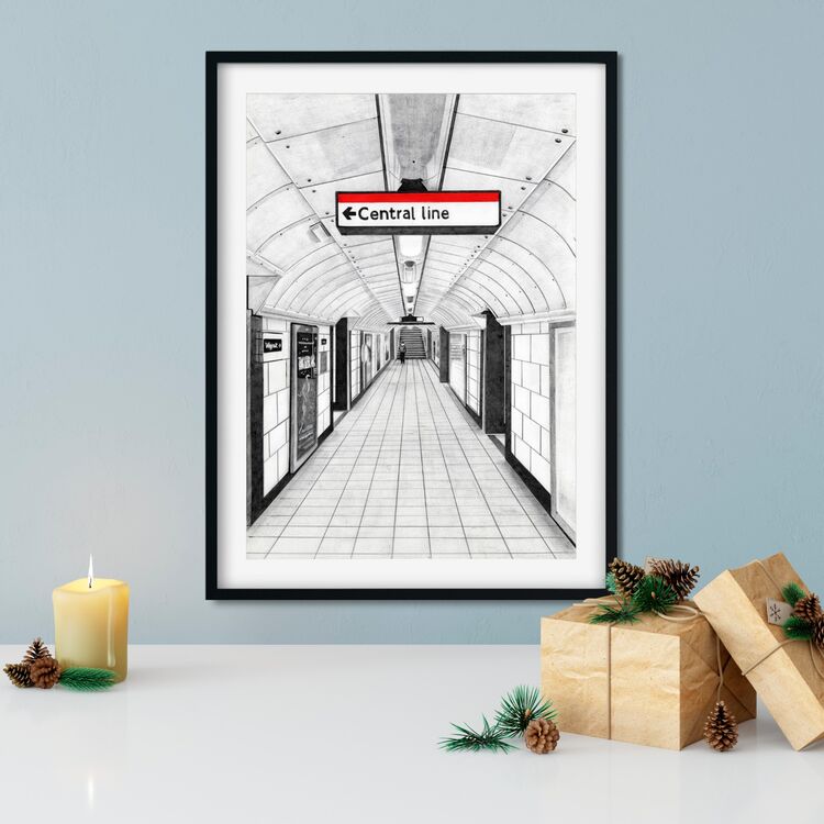 "Central Line" Giclee Print