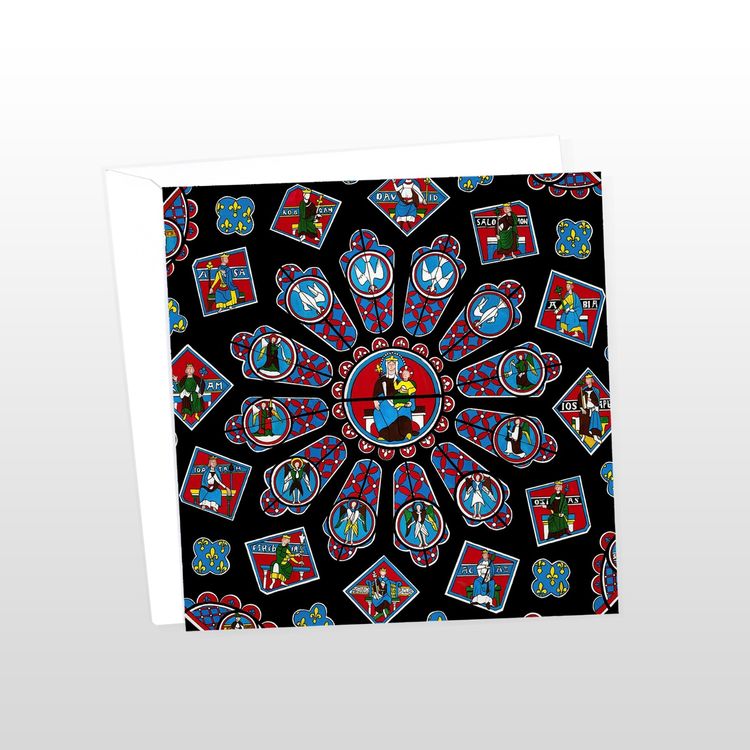 Chartres Cathedral Rose Window Greeting Card