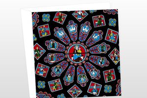 Chartres Cathedral Rose Window Greeting Card