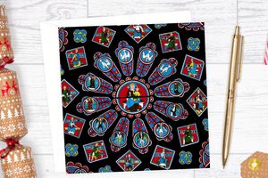 Chartres Cathedral Rose Window Greeting Card