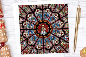 Durham Cathedral Rose Window Greeting Card
