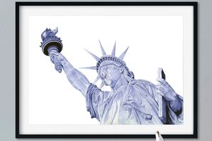 "Statue of Liberty" Giclee Print