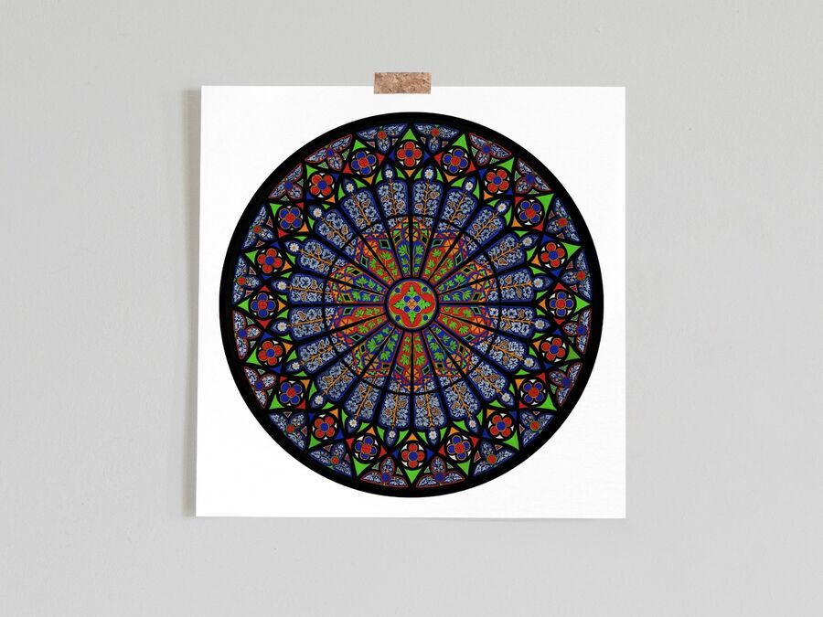 Ebrach Abbey Rose Window Limited Edition Print