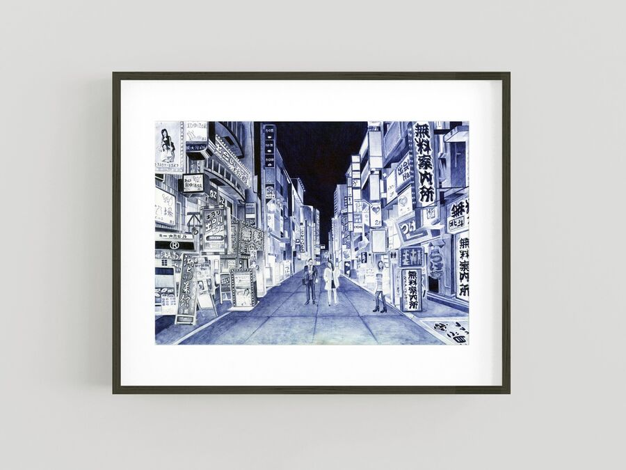 "Late Night Shopping" Giclee Print