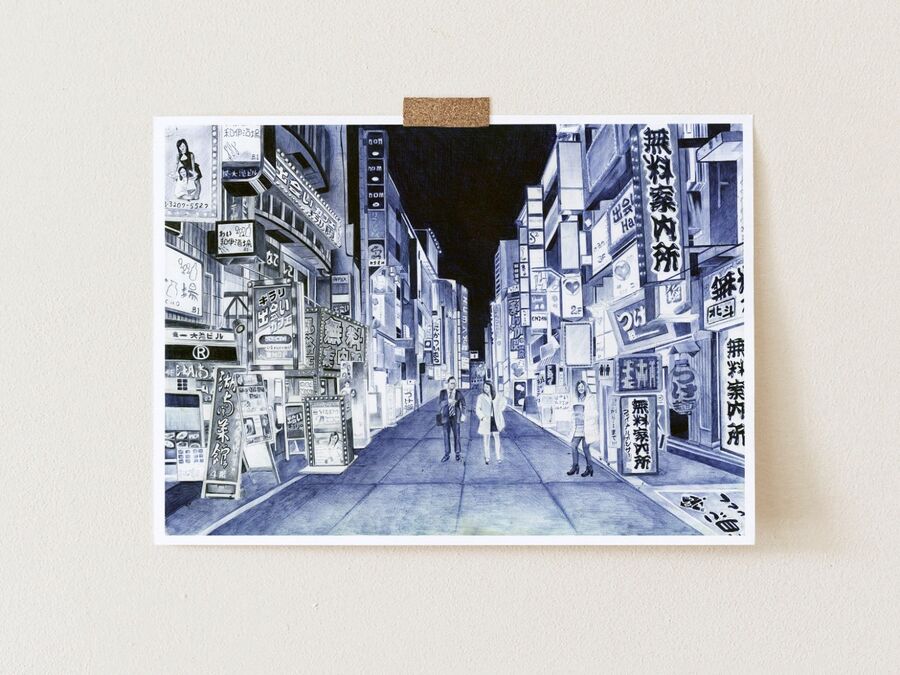Late Night Shopping Print
