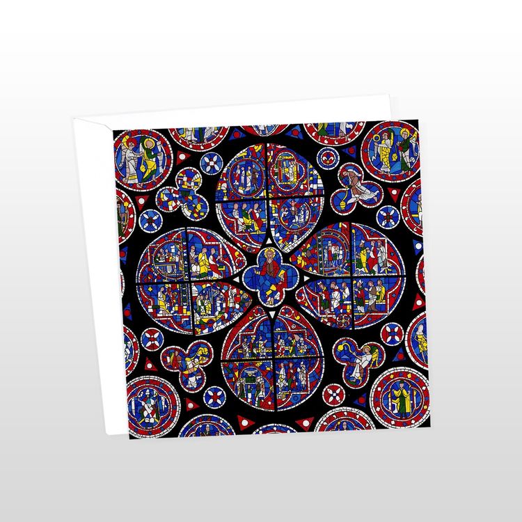 Lincoln Cathedral Rose Window Greeting Card