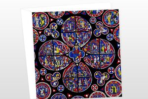 Lincoln Cathedral Rose Window Greeting Card