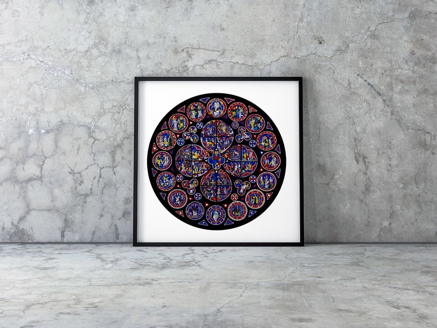 Lincoln Cathedral North Rose Window Limited Edition Print