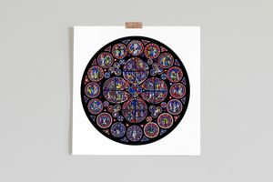 Lincoln Cathedral North Rose Window Limited Edition Print
