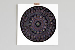 Notre Dame Cathedral Rose Window Limited Edition Print