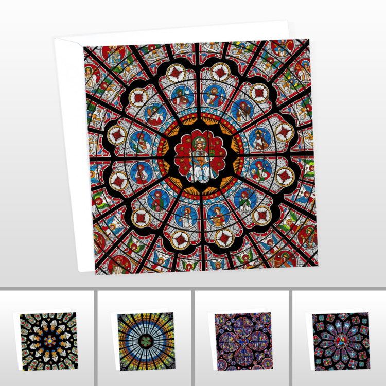 Stained Glass Window Card Pack