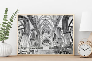 "Wells Cathedral" Giclee Print