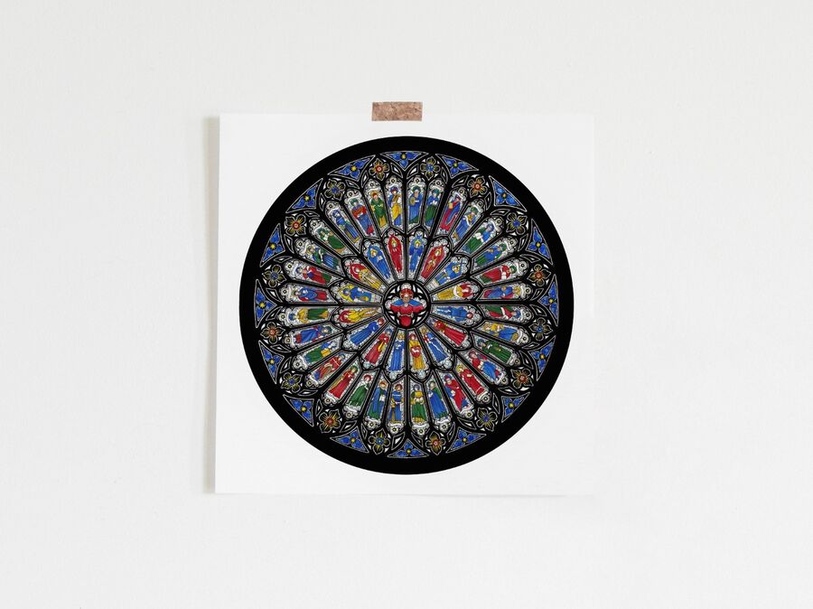 Westminster Abbey Rose Window Limited Edition Print