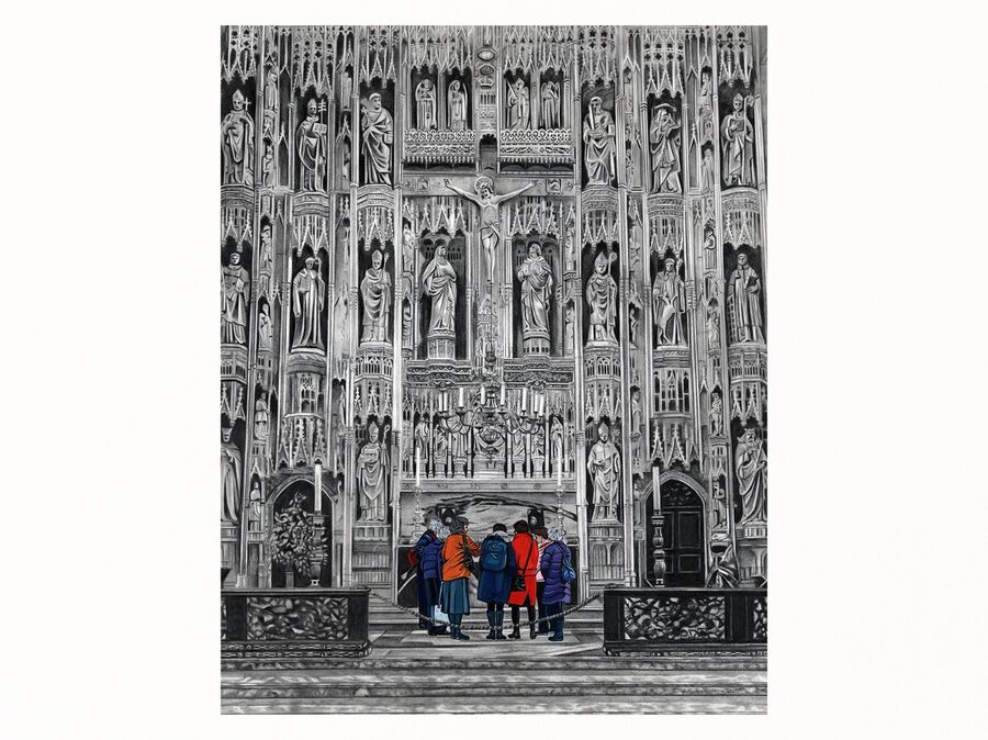 Tour Group at Winchester Cathedral