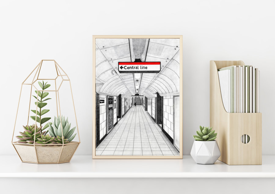 "Central Line" Giclee Print
