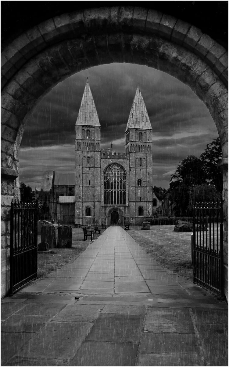 Southwell Minster in the Rain