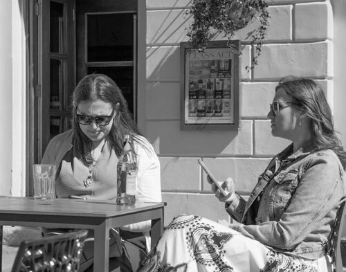 Carol Burton Texting Friends