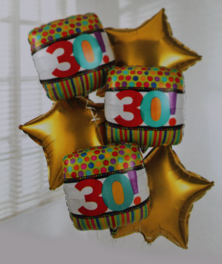 Add a 30 Birthday Balloon: £5.00