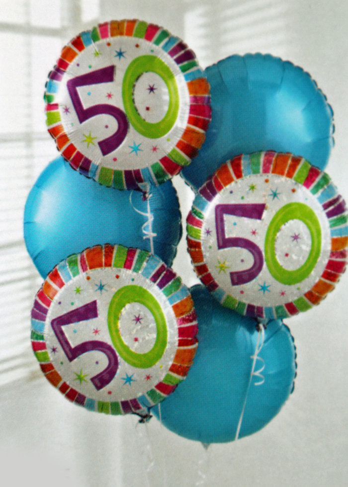 Add a 50 Birthday Balloon: £5.00