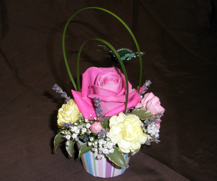 Cupcake: Pink Rose-Small