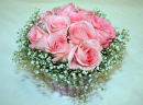 Cupcake Pink Rose & Gypsophilia